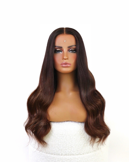 KAIA BROWN OMBRÉ HUMAN HAIR HD LACE WIG