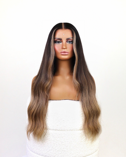 WILLOW OMBRE ESPRESSO HUMAN HAIR HD LACE WIG