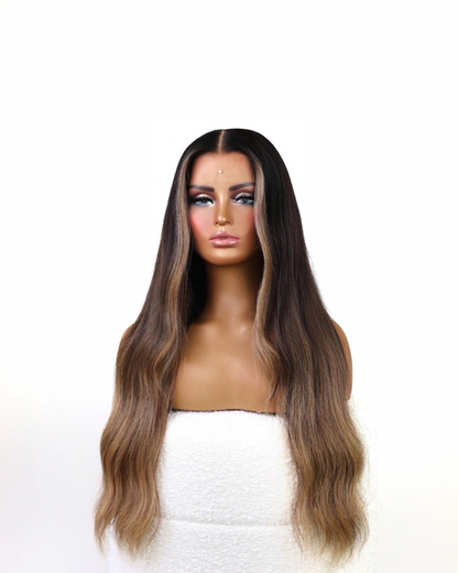 WILLOW OMBRE ESPRESSO HUMAN HAIR HD LACE WIG