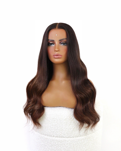 KAIA BROWN OMBRÉ HUMAN HAIR HD LACE WIG